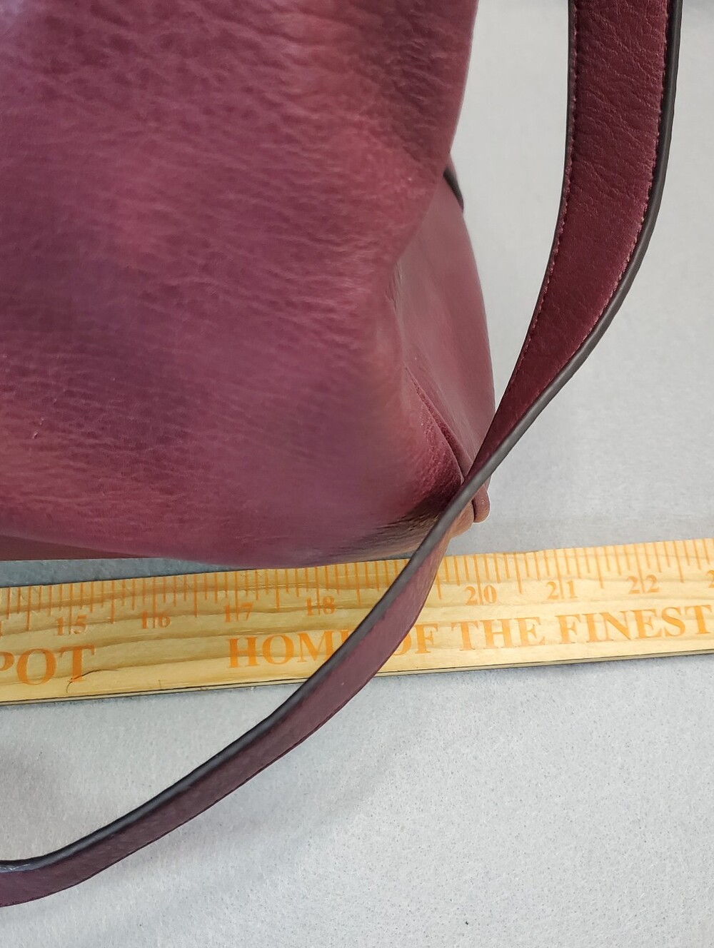Sole/Society Faux Leather Weekender Bag - Plum - Picture 9 of 9
